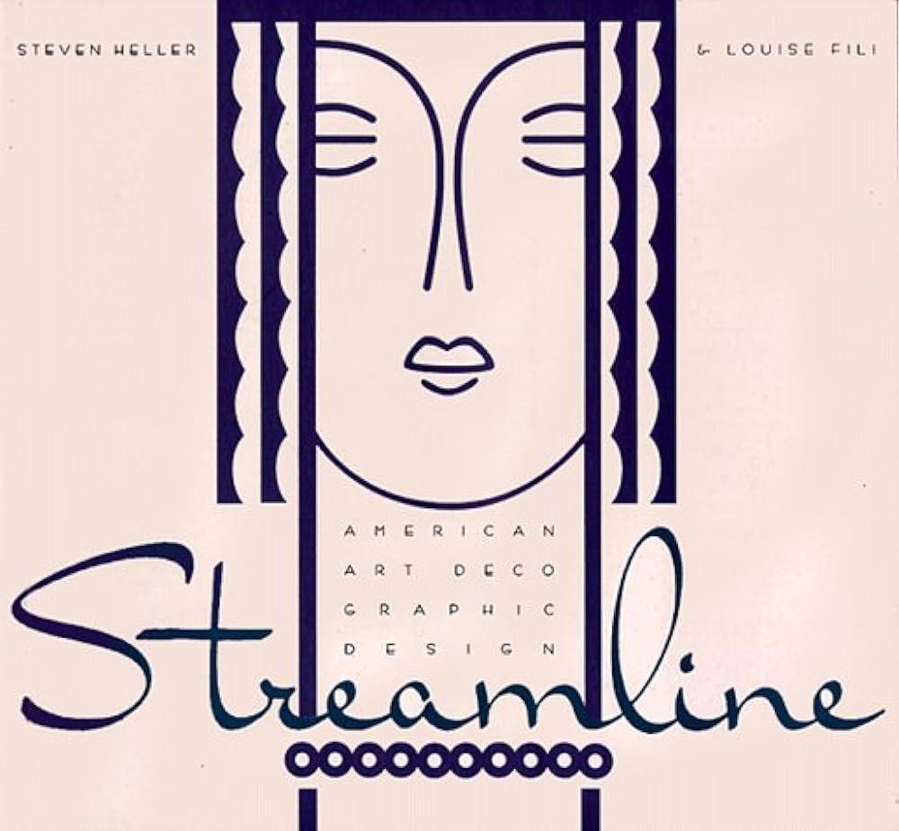 cover of a book titled Streamline: American Art Deco Graphic Design